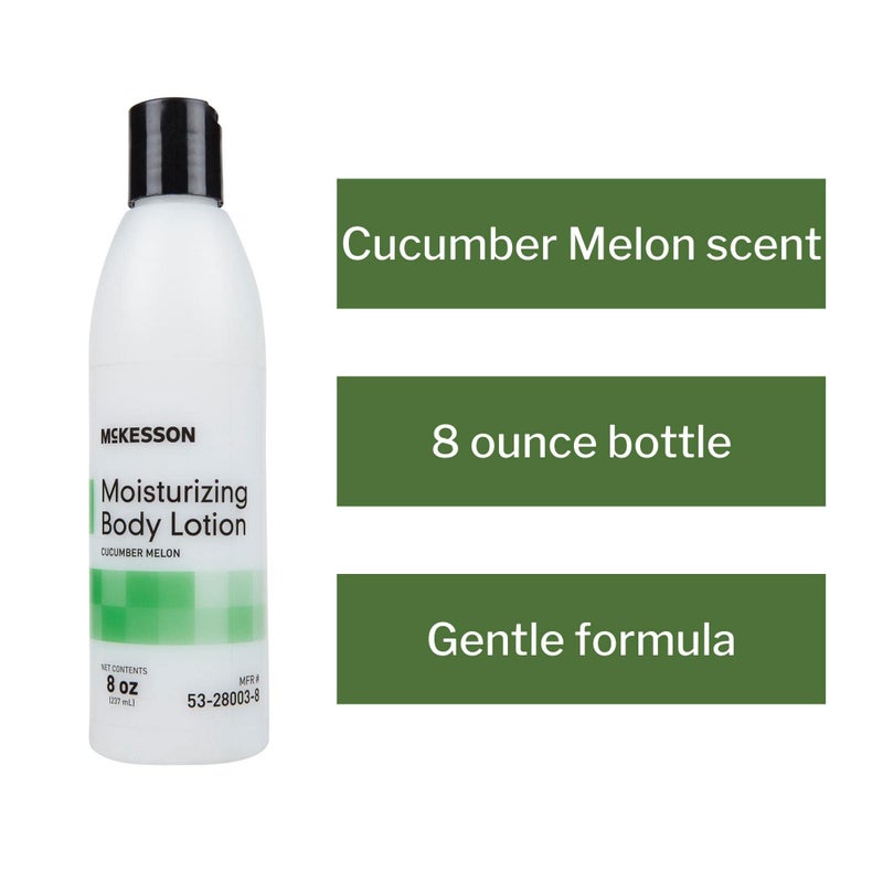 McKesson Moisturizing Body Lotion, Cucumber Melon Scent, 8 oz, 1 Count - Image 3