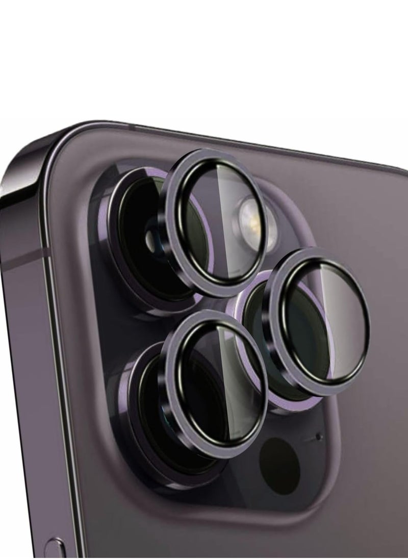 LIMITLESS iPhone 14 Pro Max iPhone 14 Pro Camera Lens Protector with Tempered Glass Screen Protector Accessories, Scratch Resistant, Easy to Install (black , iPhone 14 Pro/14 Pro Max) 