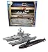 Toy Essentials Toy Aircraft Carrier Submarine and Battleship Destroyer Combo with 8 Mini Fighter Jets - Image 4