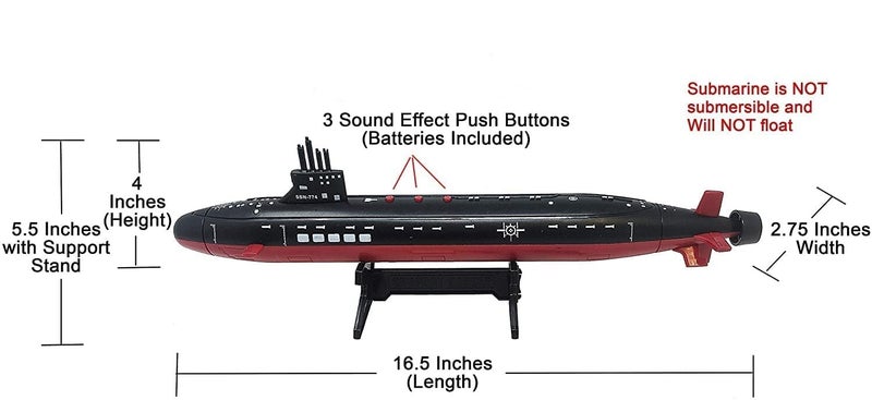 Toy Essentials Toy Aircraft Carrier Submarine and Battleship Destroyer Combo with 8 Mini Fighter Jets - Image 3