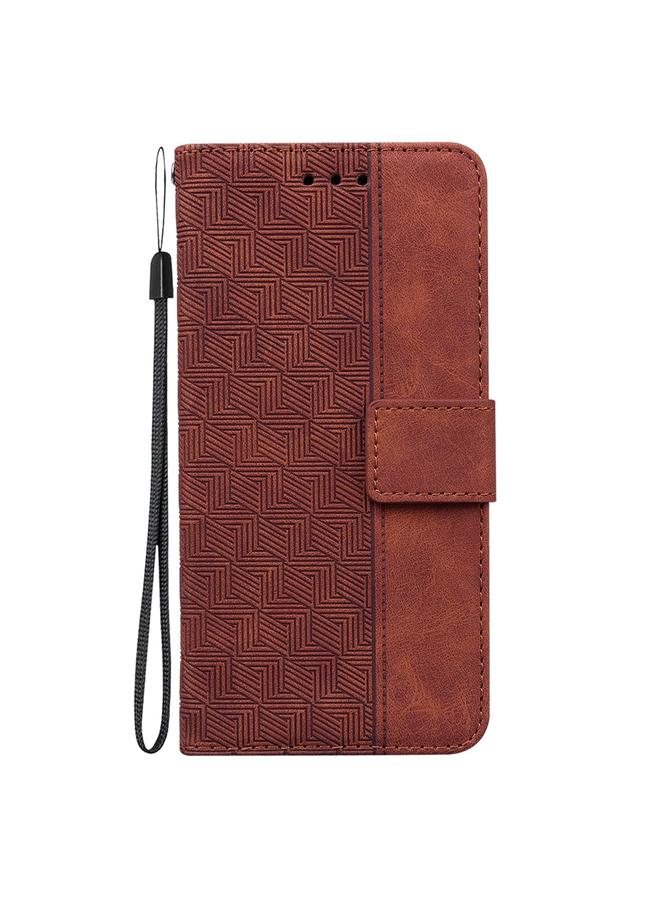erorex Case For Realme C53 / Narzo N53 Geometric Embossed Leather Phone Case - Image 2