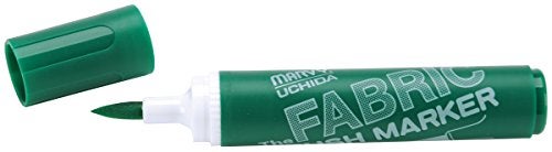 UCHIDA Marvy Fabric Brush Point Marker Art Supplies, Green - Image 4