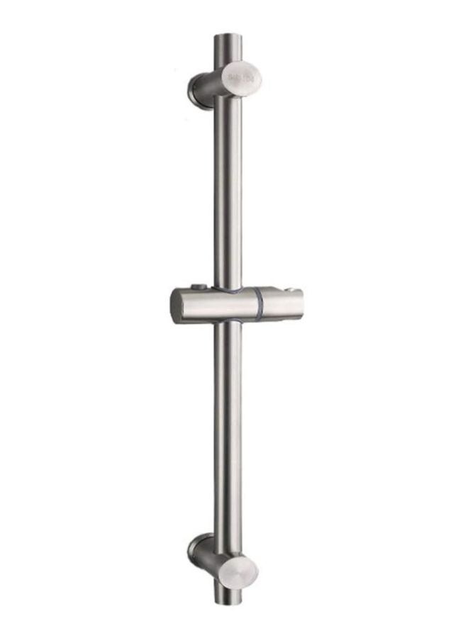 304 Stainless Steel Shower Rail with Height and Angle Adjustable Fixing Brackets - Image 1