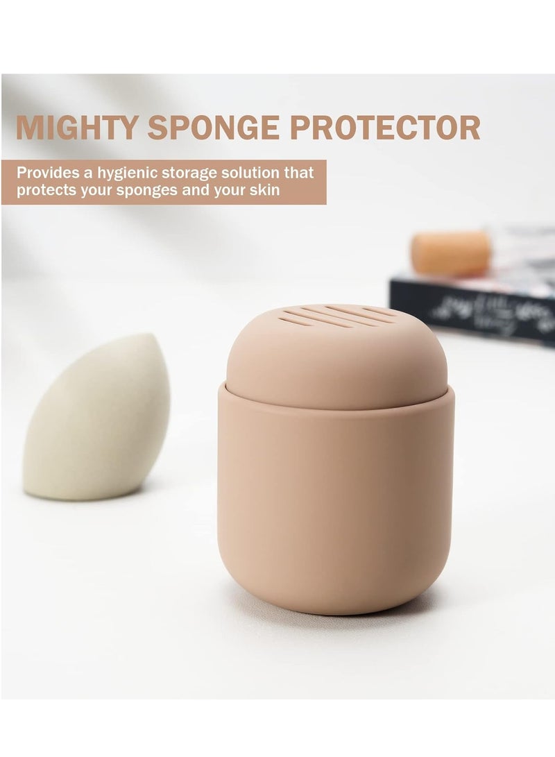 general Makeup Sponge Holder, Silicone Beauty Sponge Case with Double-Sided Vent Design for Quick Drying, Compact Travel Essentials Make Up Puff Blender Container - Image 2