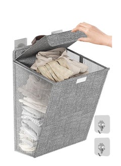 ARCOON Collapsible Laundry Basket with Lid, Hanging Laundry Basket, Large Laundry Basket with Handle, Dirty Clothes Basket, Wall-Mounted Bathroom Laundry Basket - pzsku/ZD338D83D785749CE6FB4Z/45/_/1732623394/3ecf6d68-5aad-4a7e-8044-0dacc5baab28