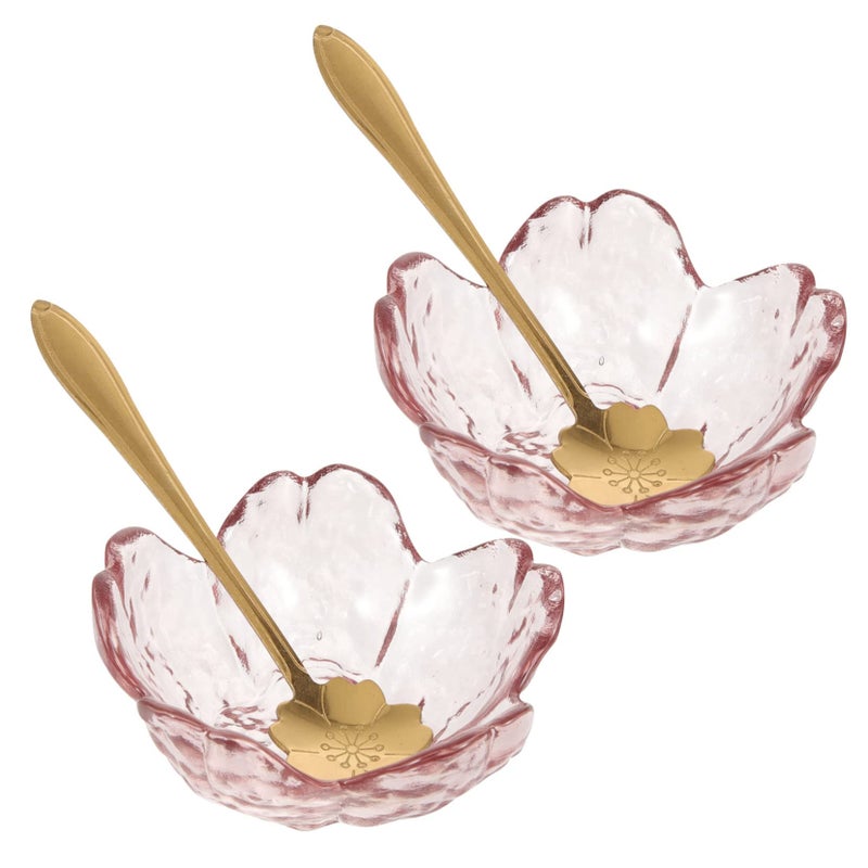 2 Sets Glass Mixing Bowls With Spoons For Facial Spa Mask Blending Aromatherapy Salon - Image 2