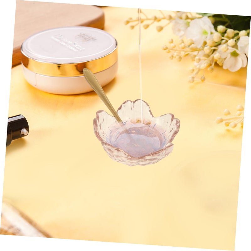 2 Sets Glass Mixing Bowls With Spoons For Facial Spa Mask Blending Aromatherapy Salon - Image 3