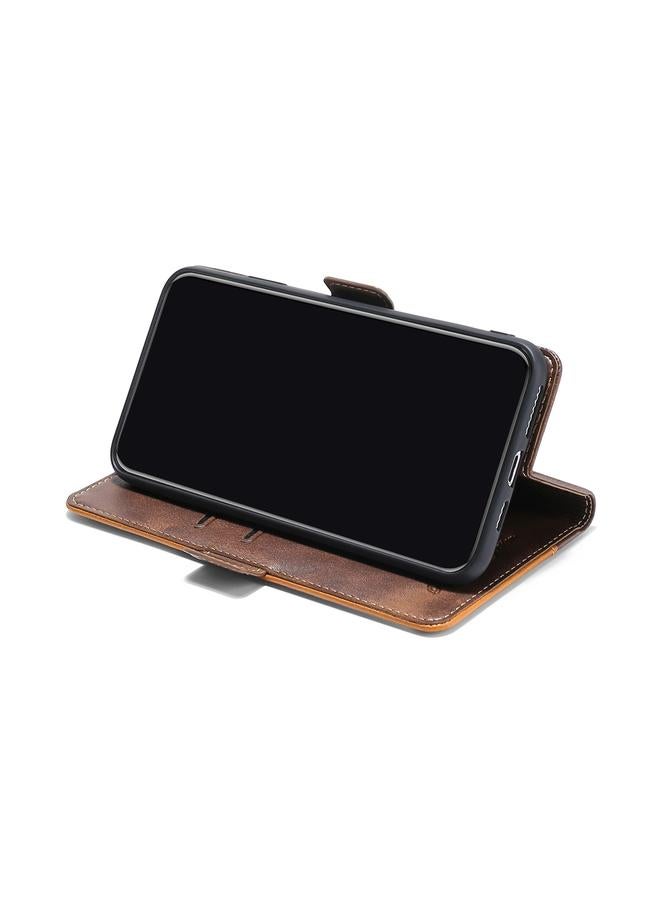 S-TOP Case For OPPO K9s / Realme Q3s Contrast Color Side Buckle Leather Phone Case - Image 5