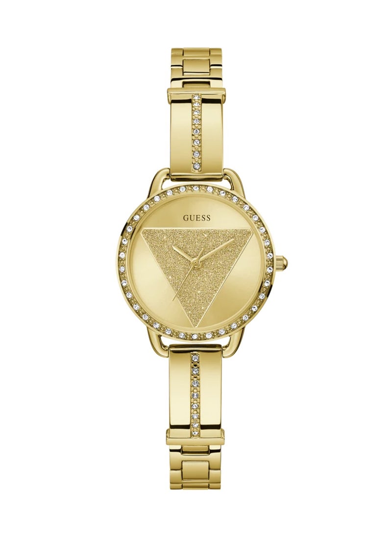 GUESS Tri Bellini Women's Analog Quartz Gold Stainless Steel Watch GW0914L2 - 30mm  - Image 1