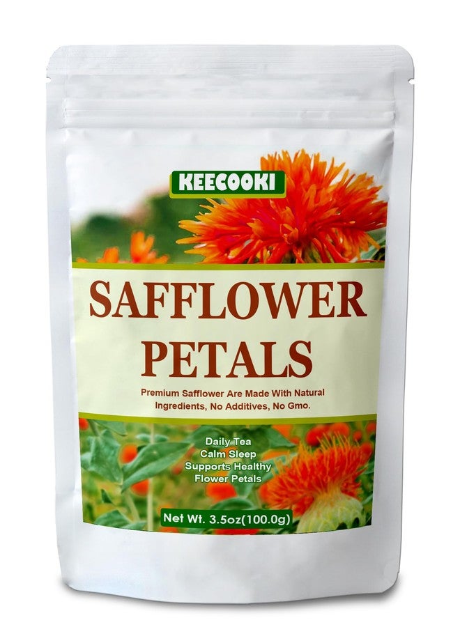 Premium Dried Safflower Petals, 3.5oz(100g), 100% Natural Safflower Flowers, Pure, No Additives, Pack of 1 - Image 1