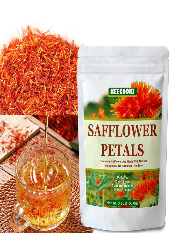 Premium Dried Safflower Petals, 3.5oz(100g), 100% Natural Safflower Flowers, Pure, No Additives, Pack of 1 - Image 4