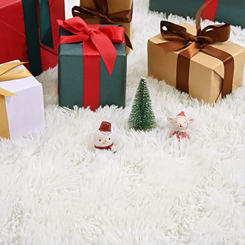 Jelymark Super Soft Shaggy Rug for Bedroom, 5x8 Feet Fluffy Carpet for Living Room, Fuzzy Indoor Plush Area Rug for Home Decor, Furry Floor Rugs for Dorm, Kids Nursery Rug for Girls, Cream White - Image 5