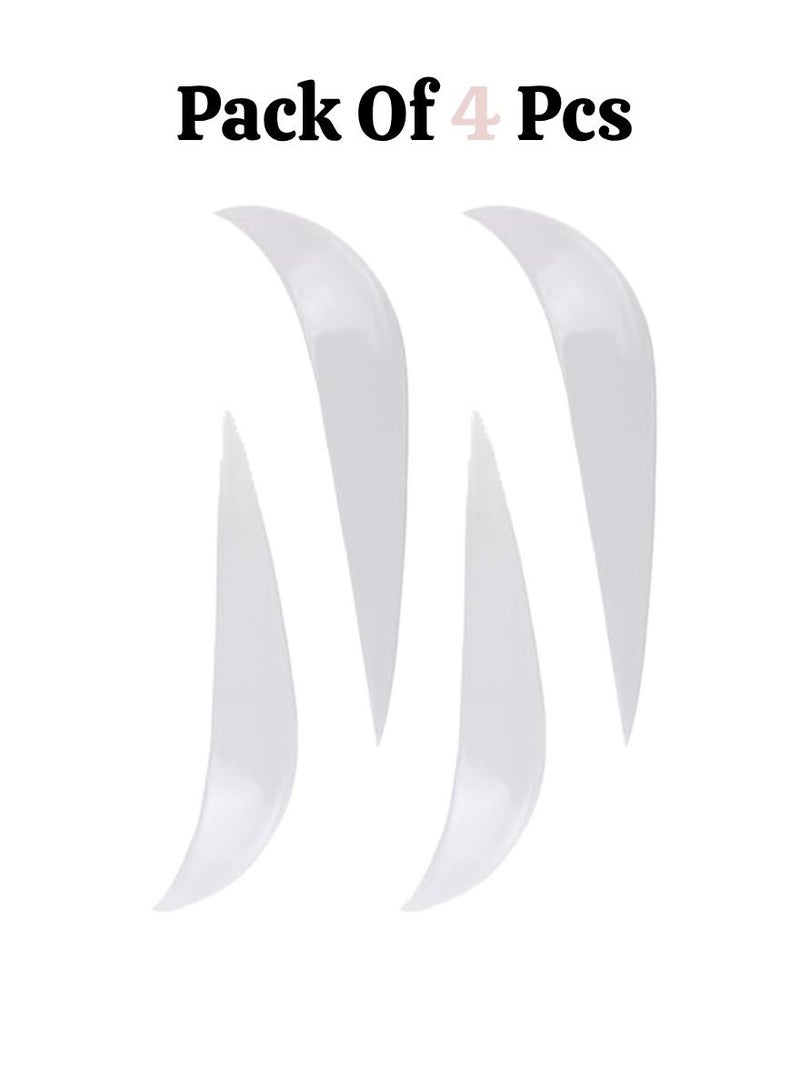 Yuwell 4 Pcs Car Bumper Guard Protector Sticker Universal Anti-Scratch Car Front And Back Rear Bumper Protector Strip - Image 1