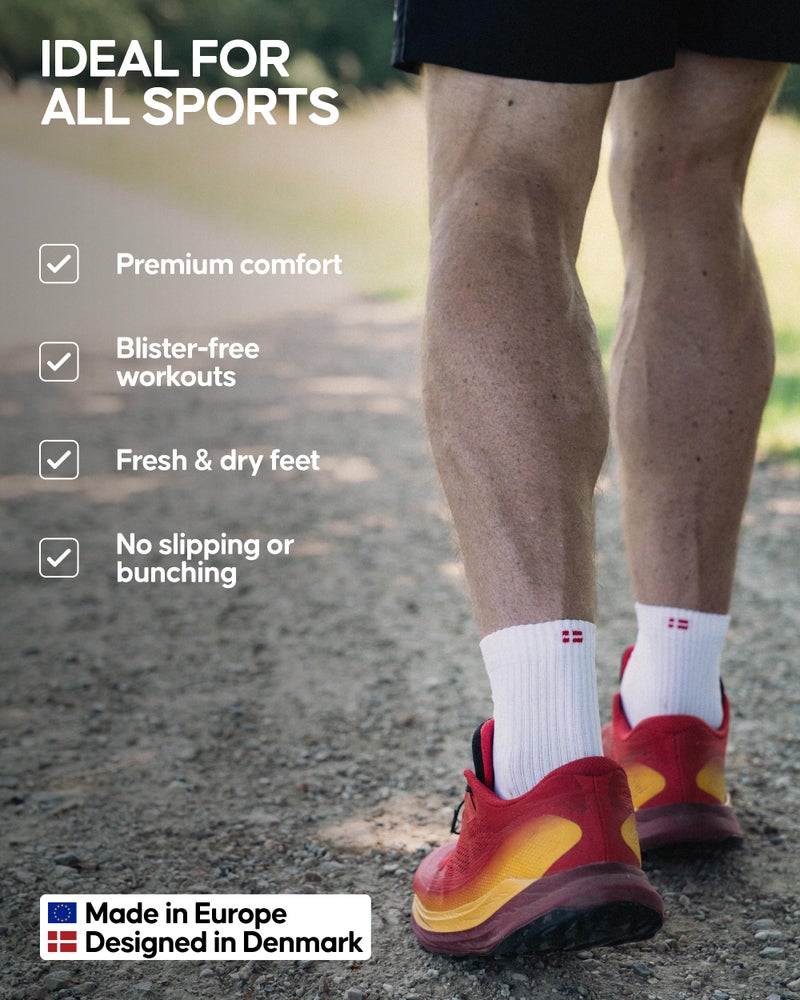 DANISH ENDURANCE 3 Pack Quarter Athletic Socks, Breathable for Men & Women, Blue/Orange, US Women 11-13 // US Men 9.5-12.5 - Image 3