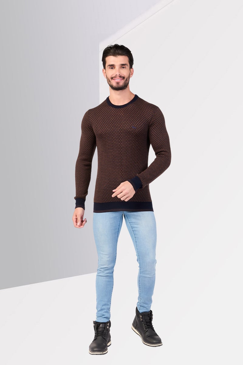 Harmont & Blaine Men Embroidered Logo Sweater, Multicolor - Image 2