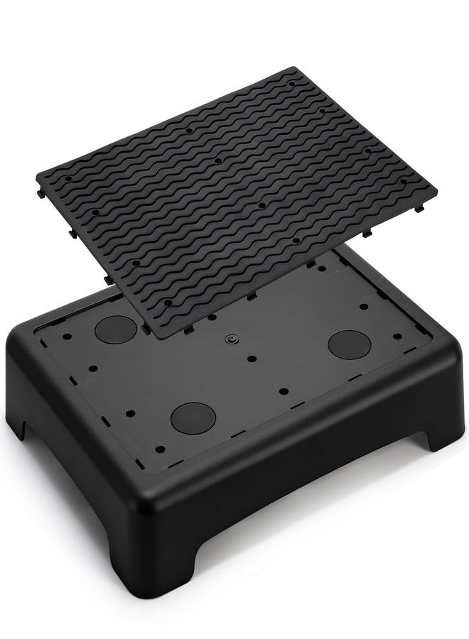Lawei Mobility One Step Stool for Elderly/Adult, 3.5 Inch Plastic Platform Step Stool with Non-Slip Ribbed, Portable Wide Half Step Stools for Car, Bed, Stairs, Bathroom, Indoor Outdoor, Holds 400Lbs - Image 3