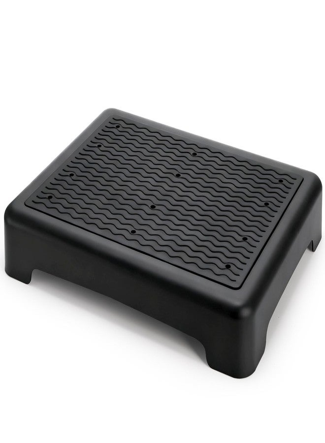 Lawei Mobility One Step Stool for Elderly/Adult, 3.5 Inch Plastic Platform Step Stool with Non-Slip Ribbed, Portable Wide Half Step Stools for Car, Bed, Stairs, Bathroom, Indoor Outdoor, Holds 400Lbs - Image 1
