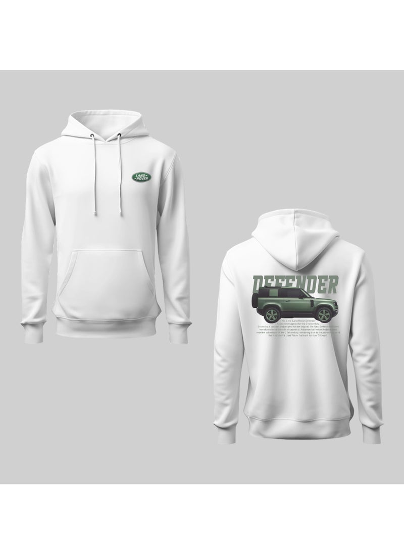 DXBSTAMPS - Land Rover Defender Hoodie – Custom Printed Sweatshirt – Unisex, Comfortable & Stylish – Perfect for Car Enthusiasts & Off-Road Lovers - Image 1