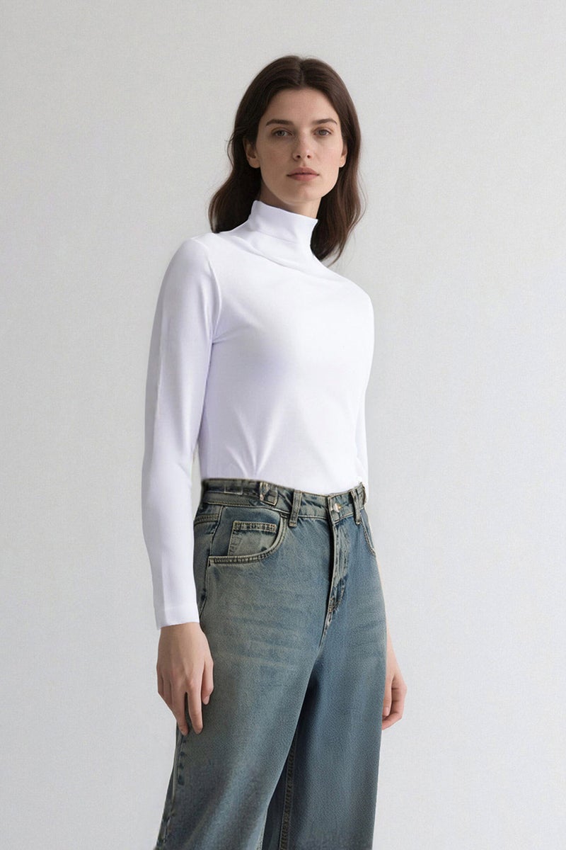 DeFacto White Woman Fall in Love Bodysuit Casual - Image 4
