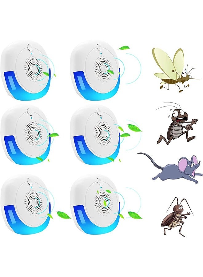 AL RAID Ultrasonic Insect Repellent, 6-Pack Insect Repellent Electronic Plug, Ultrasonic Insect Repellent, Indoor, Office, Cockroaches, Spiders, Flies, Mosquitoes - Image 1