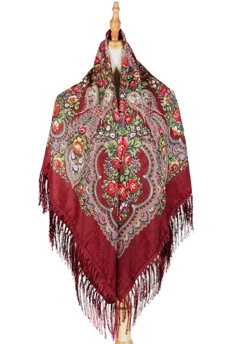 D'Daniela Motya Women's Eastern European Cotton Tassel Shawl