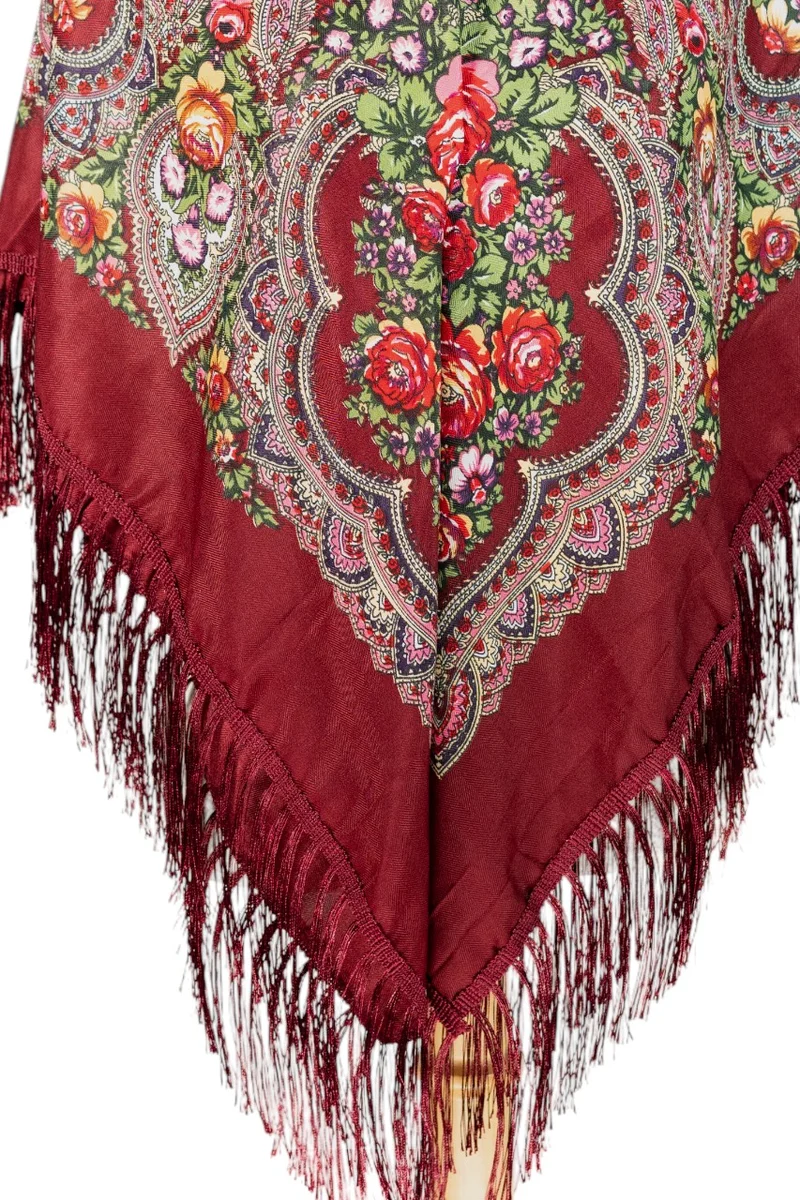 D'Daniela Motya Women's Eastern European Cotton Tassel Shawl