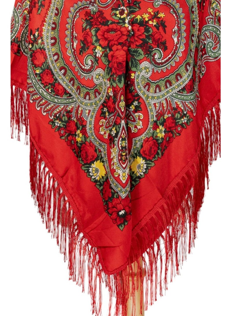 D'Daniela Motya Women's Eastern European Cotton Tassel Shawl - Image 5