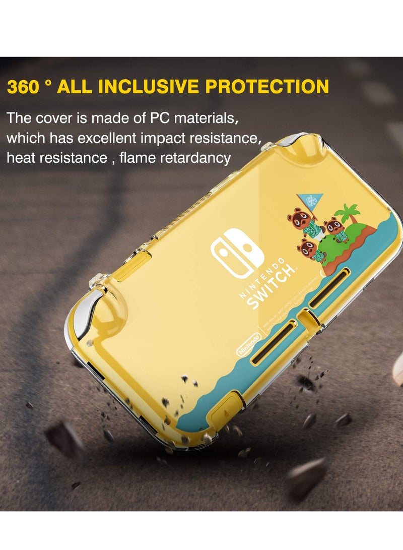 KASTWAVE Compatible with Nintendo Switch Lite Case,Rigid PC Transparent Split Shock Resistant Hard Case with Scratch Resistant Design Suitable for Animal Crossing Design - Image 2