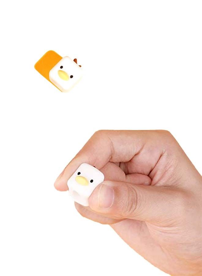 Cute Duck Silicone Sleeve For Apple Pencil 2st Generation White  - Image 3