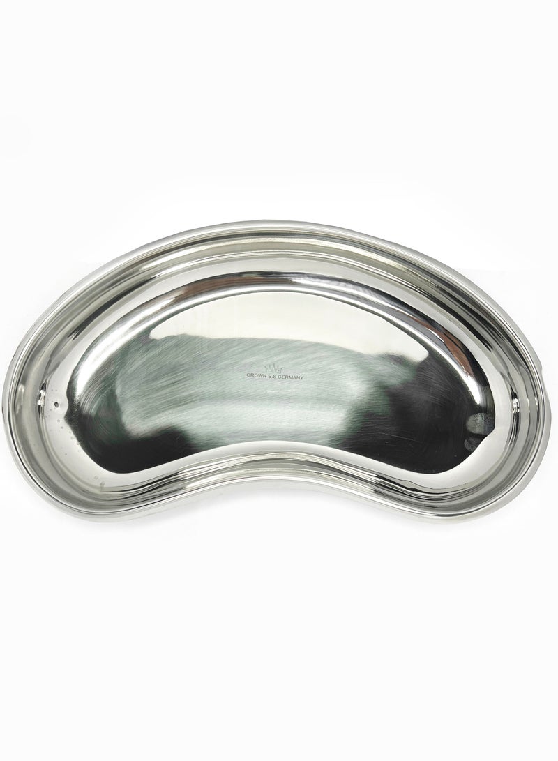 Crown Stainless Steel Kidney Tray Rust Resistant Easy to Clean Medical Instrument Tray for Clinic Hospital Dental and Home Care Use - Image 2