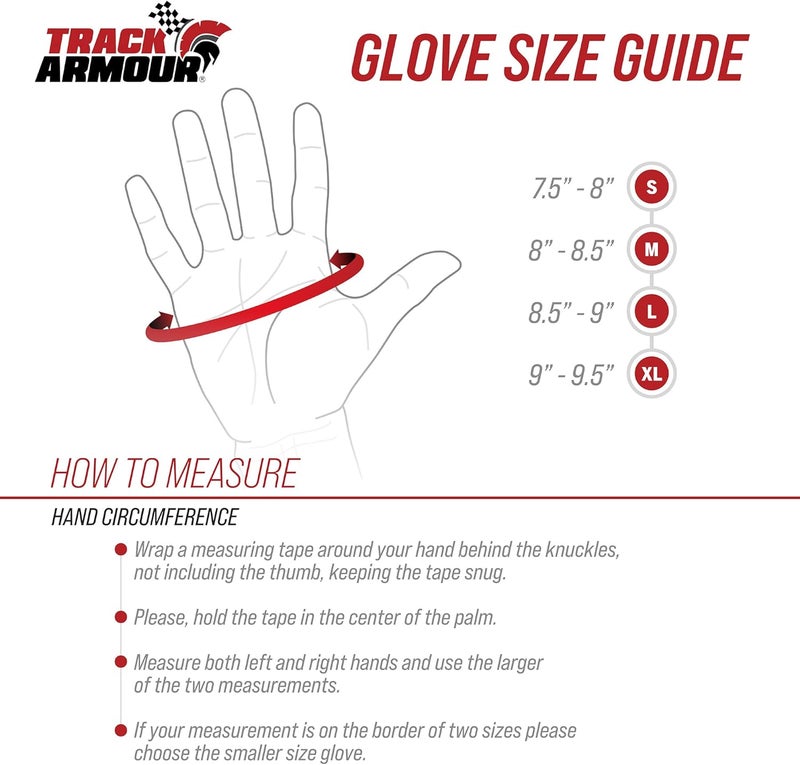 TRACK ARMOUR Series 4 Racing Glove SFI 3.3/5 Nomex Fabric Silicon Grip - Image 2