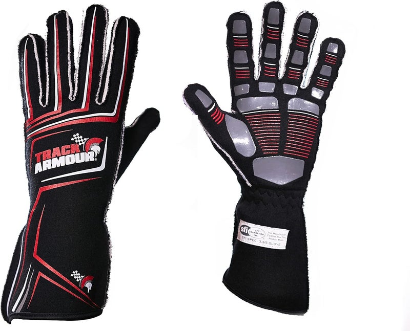 TRACK ARMOUR Series 4 Racing Glove SFI 3.3/5 Nomex Fabric Silicon Grip - Image 1