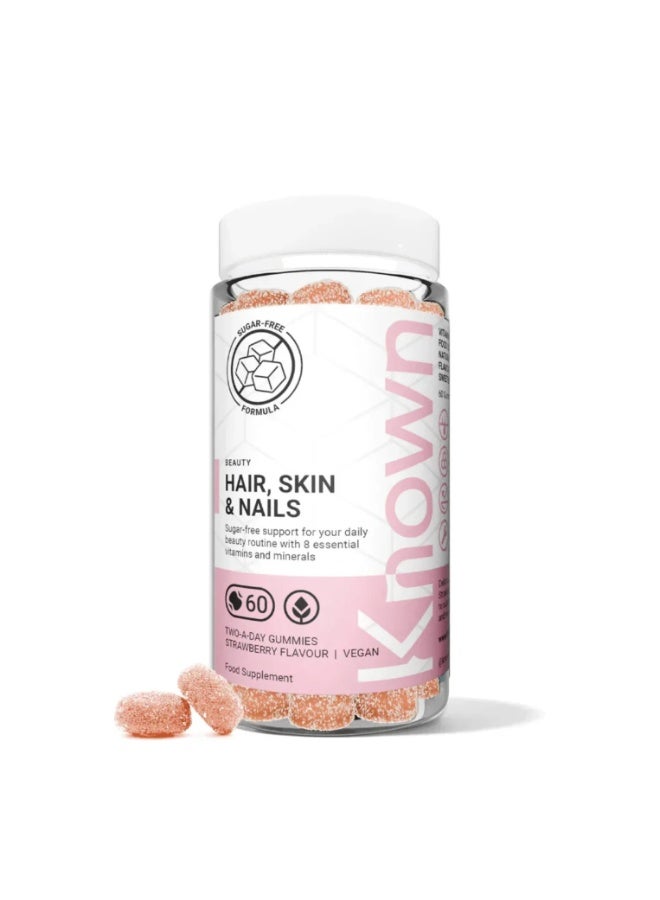 Known Hair Skin Nails Gummies Sugar Free – Biotin Collagen Support Multivitamin - Image 1
