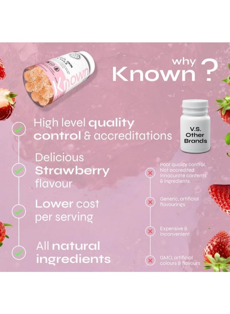 Known Hair Skin Nails Gummies Sugar Free – Biotin Collagen Support Multivitamin - Image 3