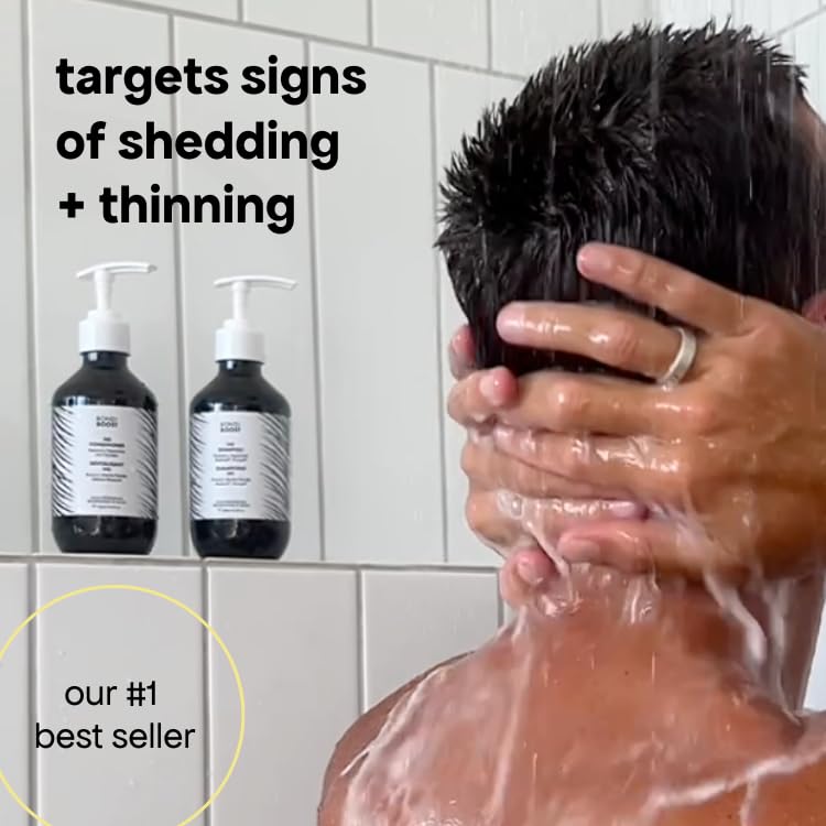 BondiBoost HG Anti-Thinning Shampoo Conditioner Set [10.14 fl oz each], Clinically Tested to Promote Fuller + Thicker-Looking Hair for Women & Men, Procapil, Redensyl & Rosemary Formula, Sulfate-Free - Image 2