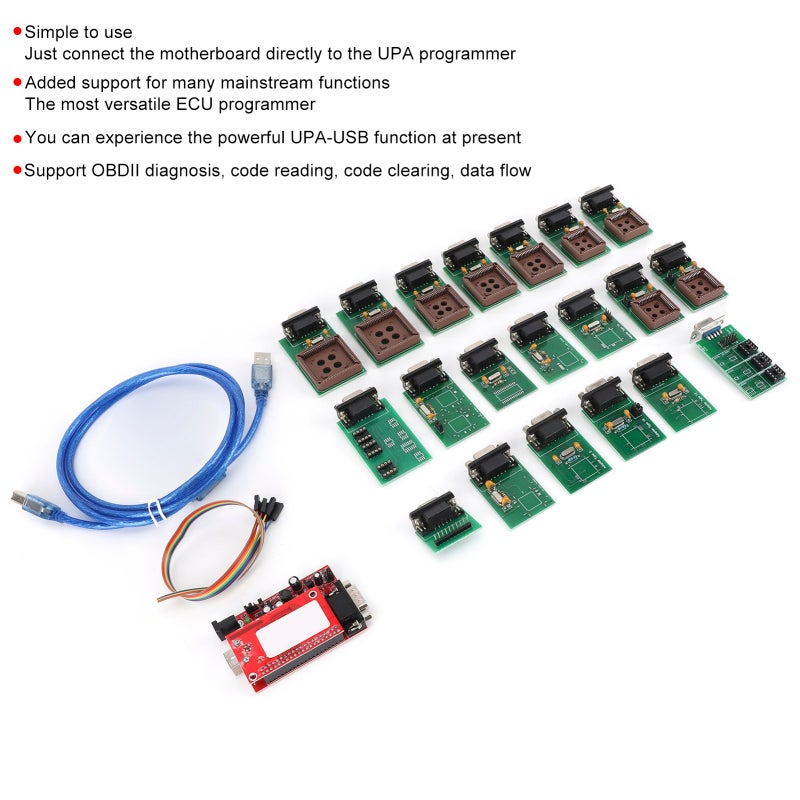 Auto Diagnostic Tool: 2-in-1 OBDII Diagnosis Kit, Multi-Function ECU Programmer - Versatile Fault Detector, Code Reader for Vehicle Maintenance & Professional Mechanics - Image 1
