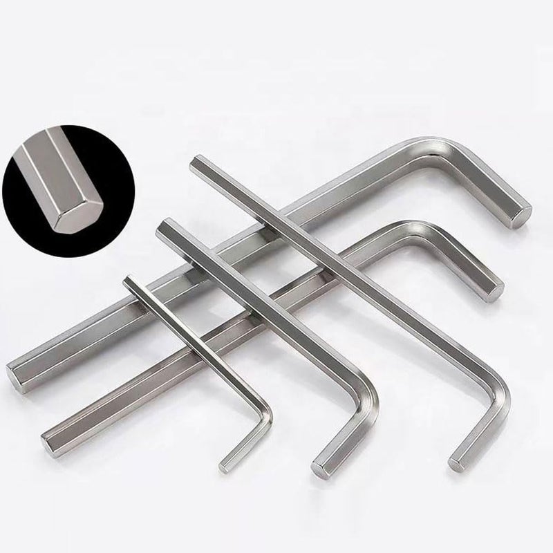MLD MLD Flat Head Small Allen Key Wrench Set 9Pcs Size 15mm to 6mm L Shape Hex Short Arm Tool Portable Bicycle Allen keys MDKTR105Pack of 1  - Image 4