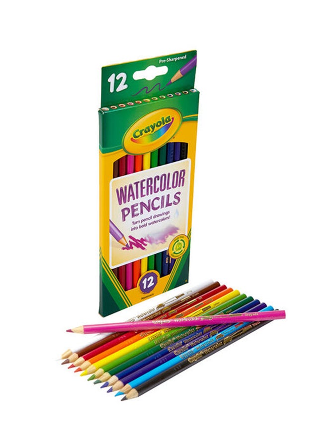 كرايولا 12 قلم رصاص للألوان المائية - حوّل رسوماتك بالقلم الرصاص إلى ألوان مائية جريئة - Image 1