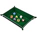SIQUK Double Sided Dice Tray Folding Rectangle PU Leather and Dark Green Velvet Dice Holder - Image 2