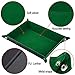 SIQUK Double Sided Dice Tray Folding Rectangle PU Leather and Dark Green Velvet Dice Holder - Image 3
