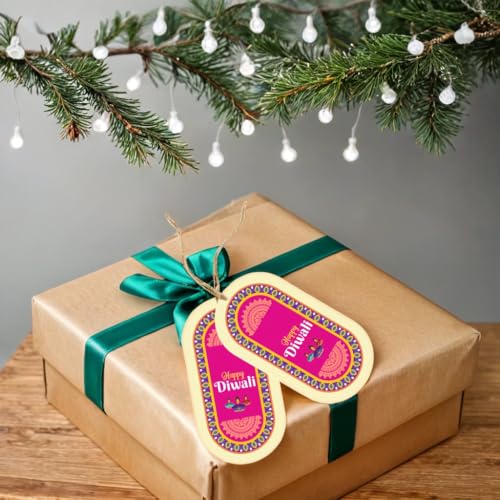TOYXE Happy Diwali Paper Gift Wrap Tags Pack of 10 Pieces - Image 4