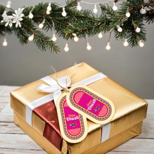 TOYXE Happy Diwali Paper Gift Wrap Tags Pack of 10 Pieces - Image 3
