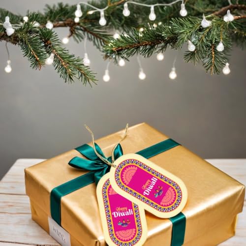 TOYXE Happy Diwali Paper Gift Wrap Tags Pack of 10 Pieces - Image 5