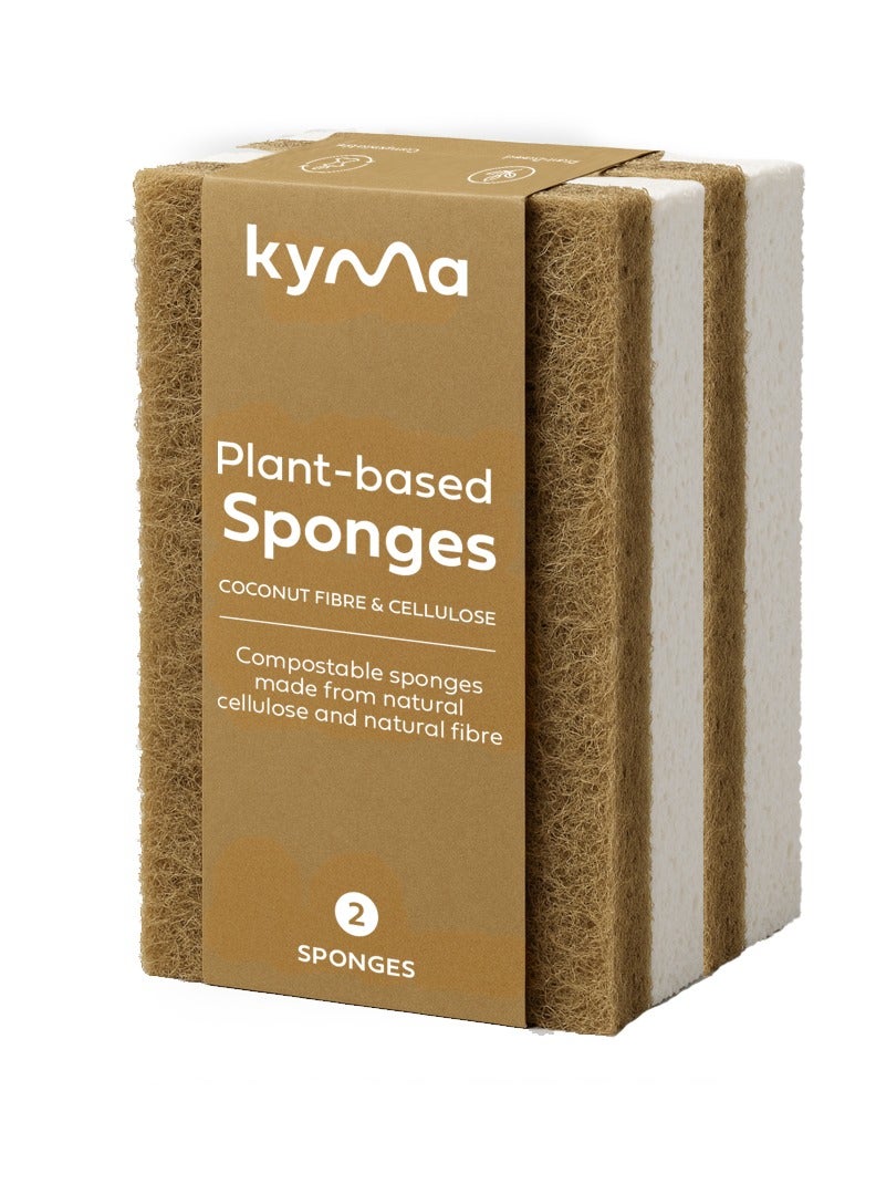 kyma Coconut & Cellulose Sponges (2pcs) - Image 1