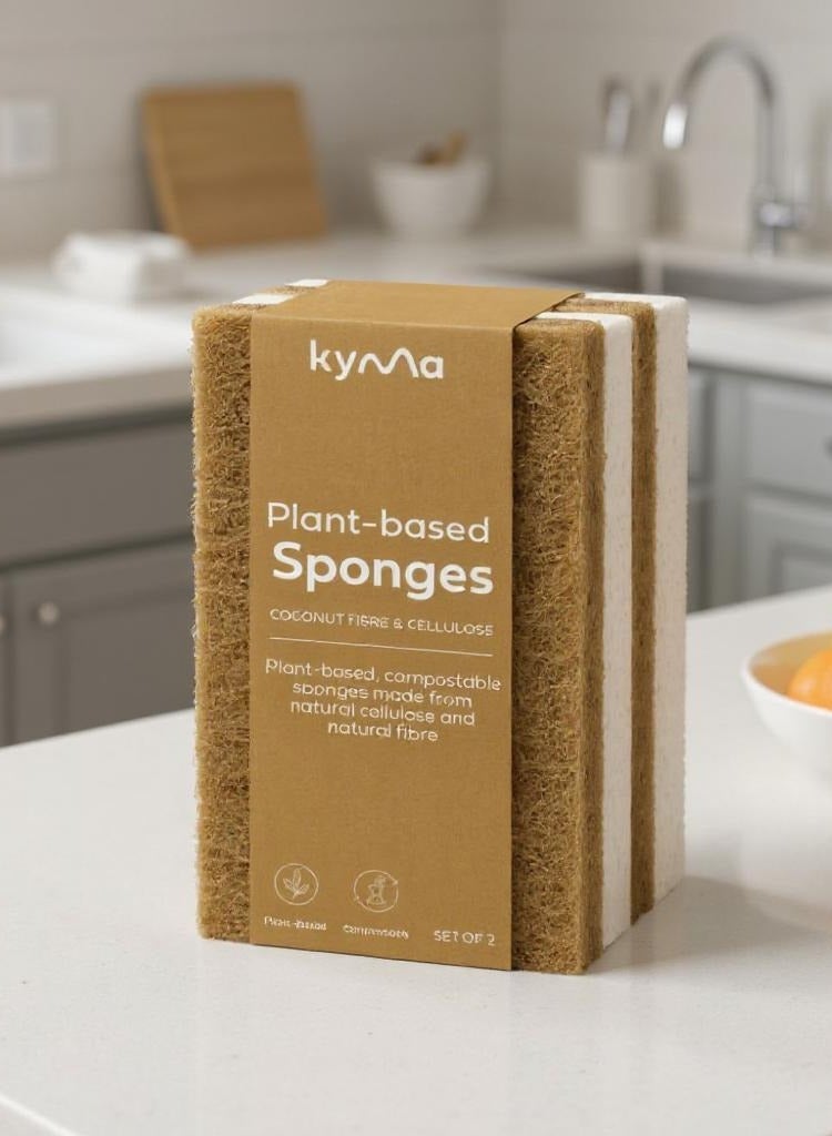 kyma Coconut & Cellulose Sponges (2pcs) - Image 2