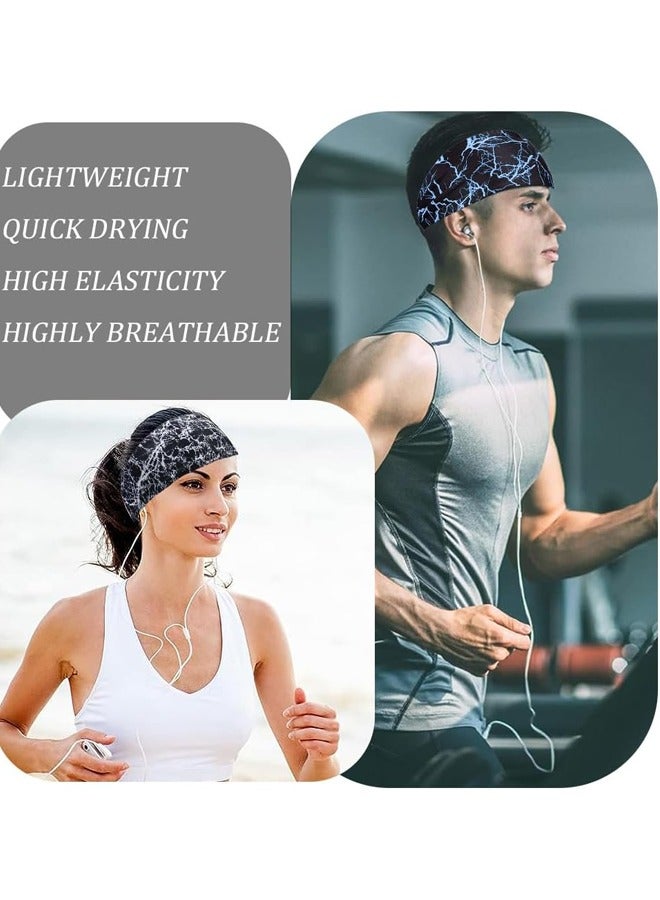 Generic 3Pcs Sweat Absorbent Sports Headband Elastic Non slip Headband Suitable For Sports Running Fitness Basketball Tennis And Yoga - Image 3
