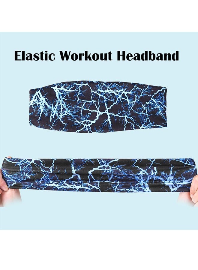 Generic 3Pcs Sweat Absorbent Sports Headband Elastic Non slip Headband Suitable For Sports Running Fitness Basketball Tennis And Yoga - Image 5