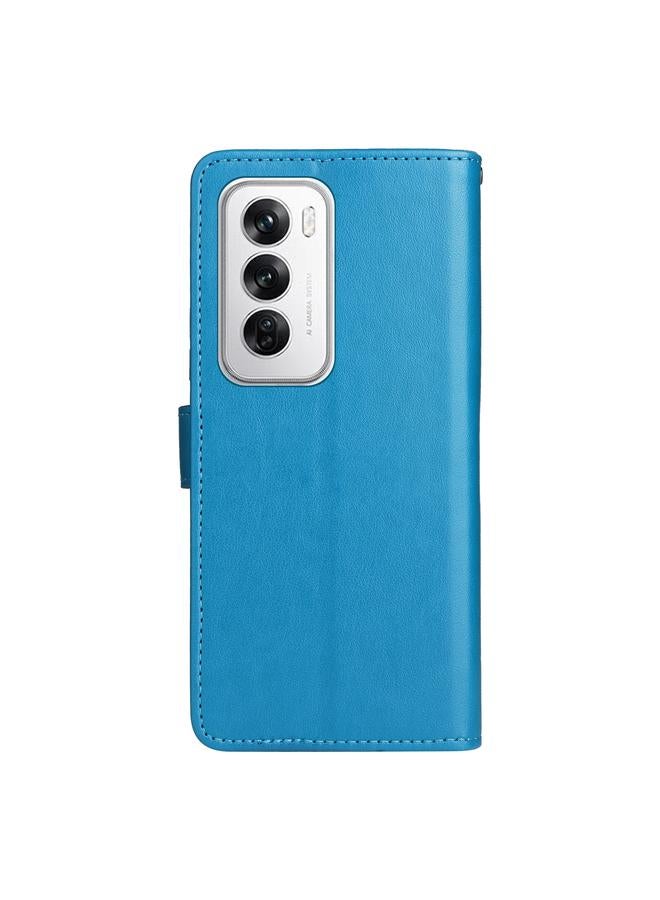 S-TOP Case For OPPO Reno12 5G Global Cat and Bee Embossed Flip Leather Phone Case - Image 4