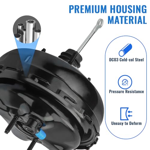 HARUMA Vacuum Power Brake Booster 54-71085 without Master Cylinder for Cadillac Escalade 1999-2000, Chevrolet/GMC C1500 C2500 K1500 K2500 1997-1999, 18029873, 18029874, 18047682 - Image 3
