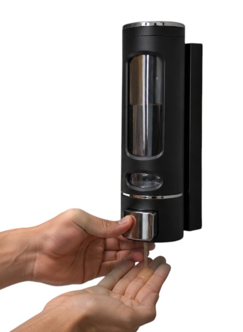 VENDIX Wall Mounted Soap Dispenser, 300ml, Liquid Shampoo Dispenser, Shower Gel, Hand Sanitizer, Lotion Dispenser for Bathrooms and Hotels, 300ml - Image 1